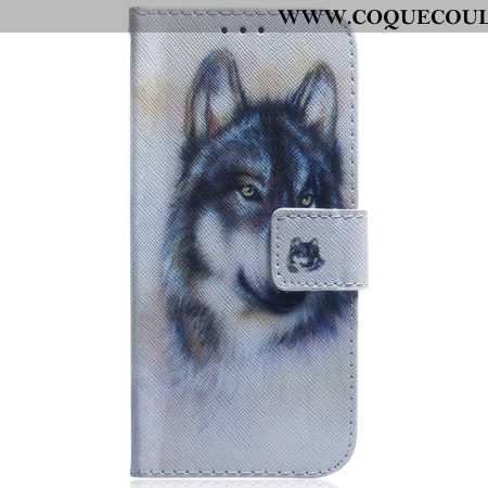 Housse Sony Xperia 10 VII Loup Aquarelle