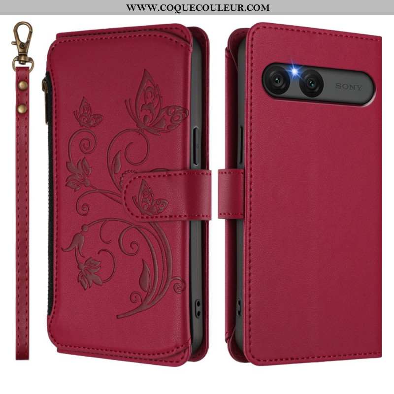 Housse Sony Xperia 10 VII Portefeuille RFID Floral