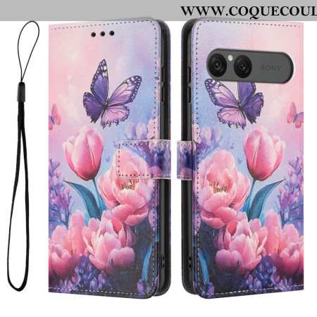 Housse Sony Xperia 10 VII Motif Floral Rose