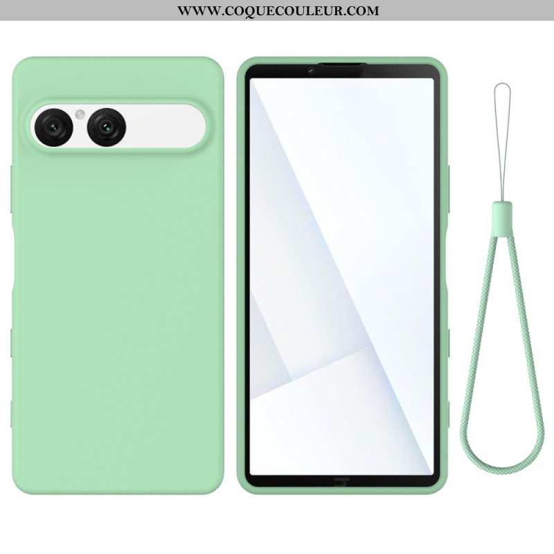 Coque Sony Xperia 10 VII Silicone avec Lanière
