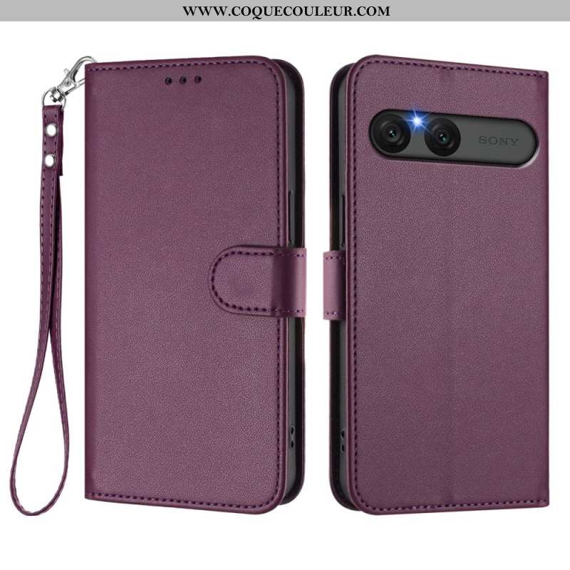 Housse Sony Xperia 10 VII Simili Cuir Uni