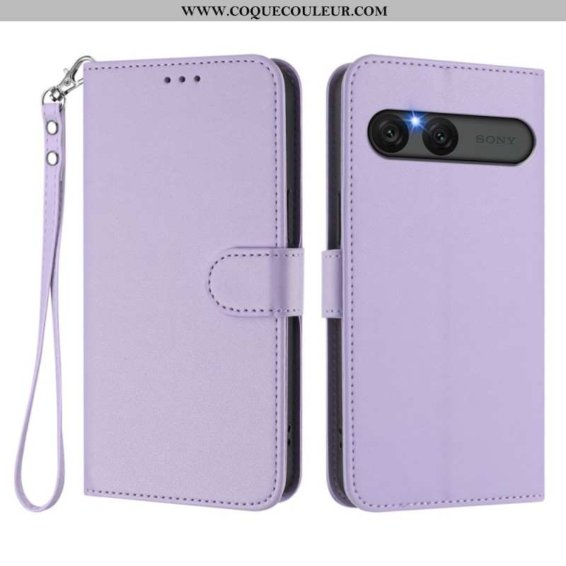 Housse Sony Xperia 10 VII Simili Cuir Uni