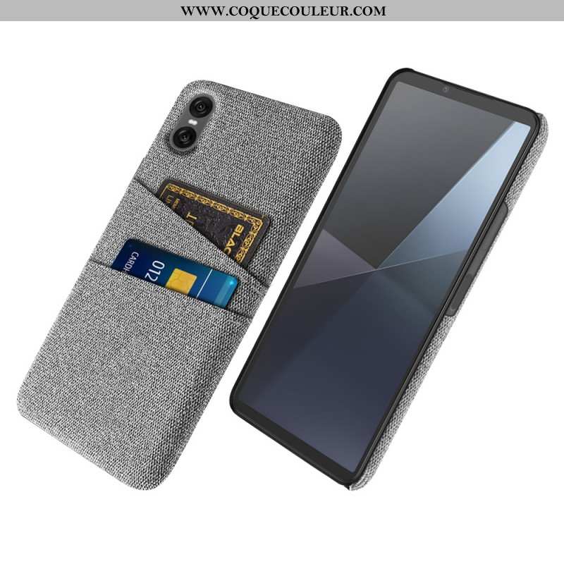 Coque Sony Xperia 10 VII Porte-Cartes Tissu