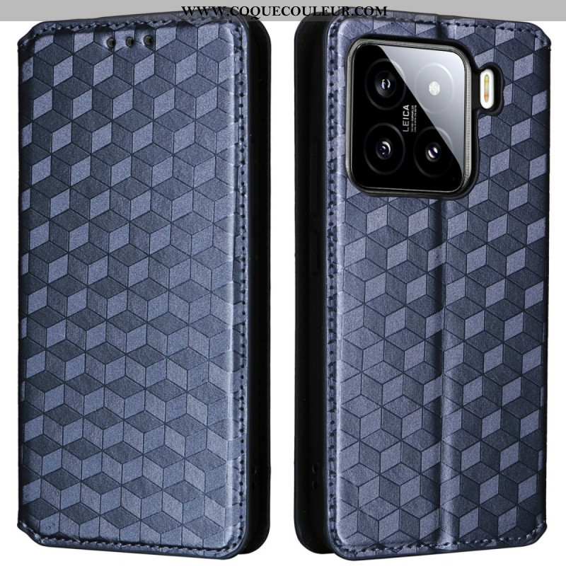 Flip Cover Xiaomi 15 Pro Motif 3D