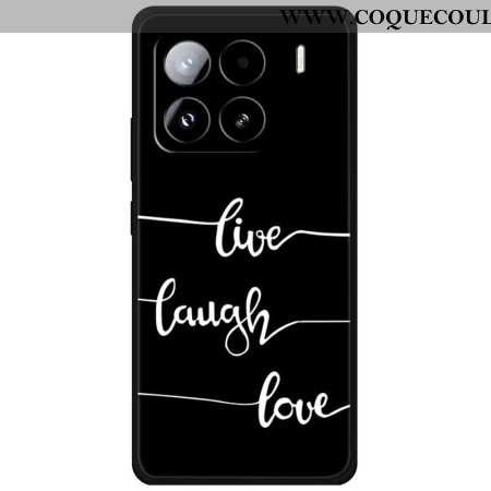 Coque TPU Motif Imprimé Antichoc pour Xiaomi 15 Pro - Vivre Rire Aimer