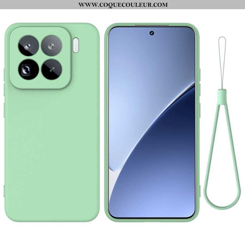 Coque Xiaomi 15 Pro Silicone Liquide à Lanière