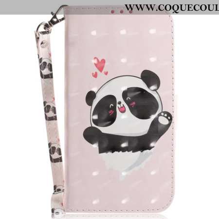 Housse Xiaomi 15 Pro Panda Love à Lanière