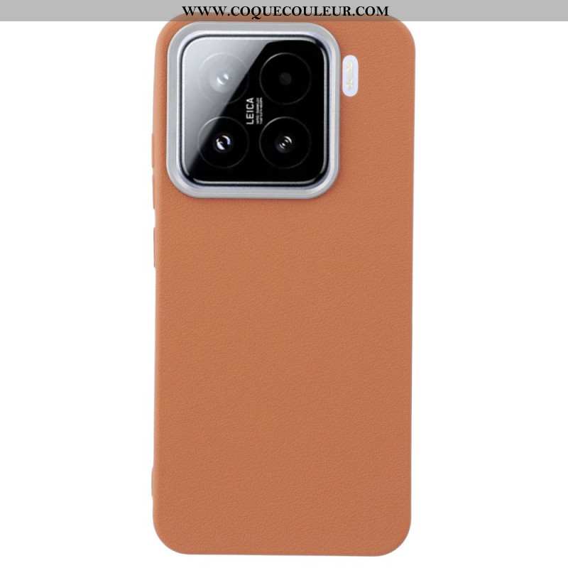 Coque Xiaomi 15 Pro Texture Simili Cuir