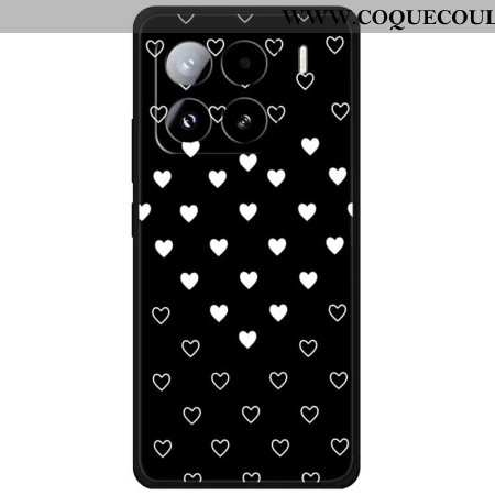 Coque Xiaomi 15 Pro Cœurs Blancs