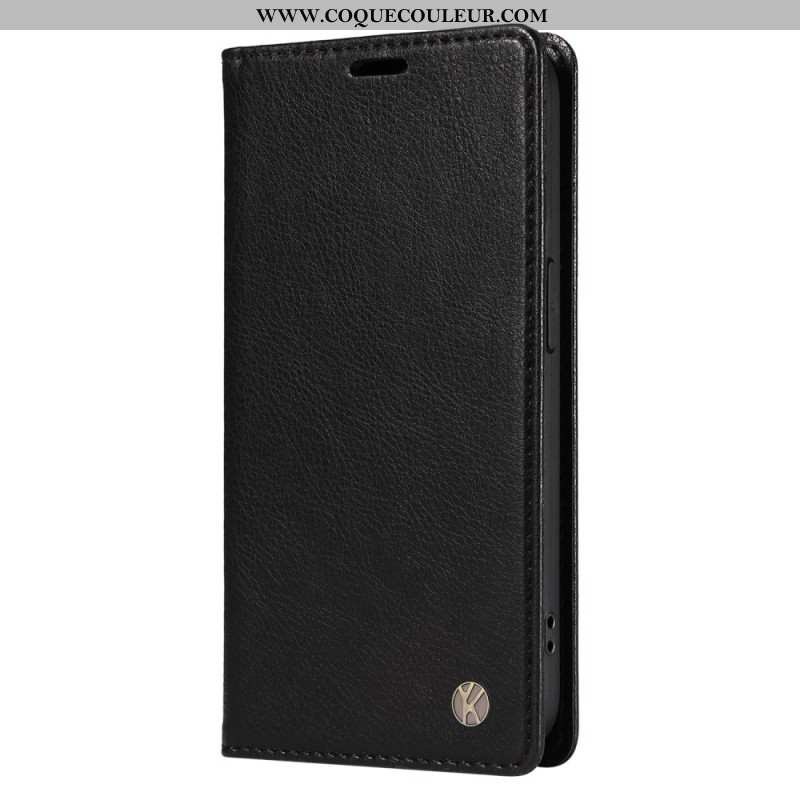 Flip Cover Xiaomi 15 Pro Effet Cuir YIKATU