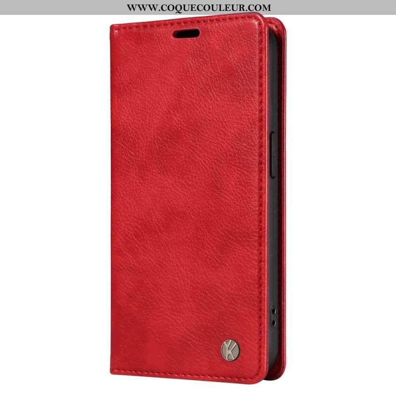 Flip Cover Xiaomi 15 Pro Effet Cuir YIKATU