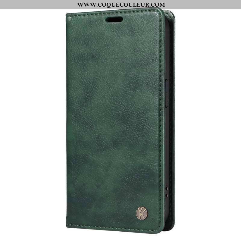 Flip Cover Xiaomi 15 Pro Effet Cuir YIKATU