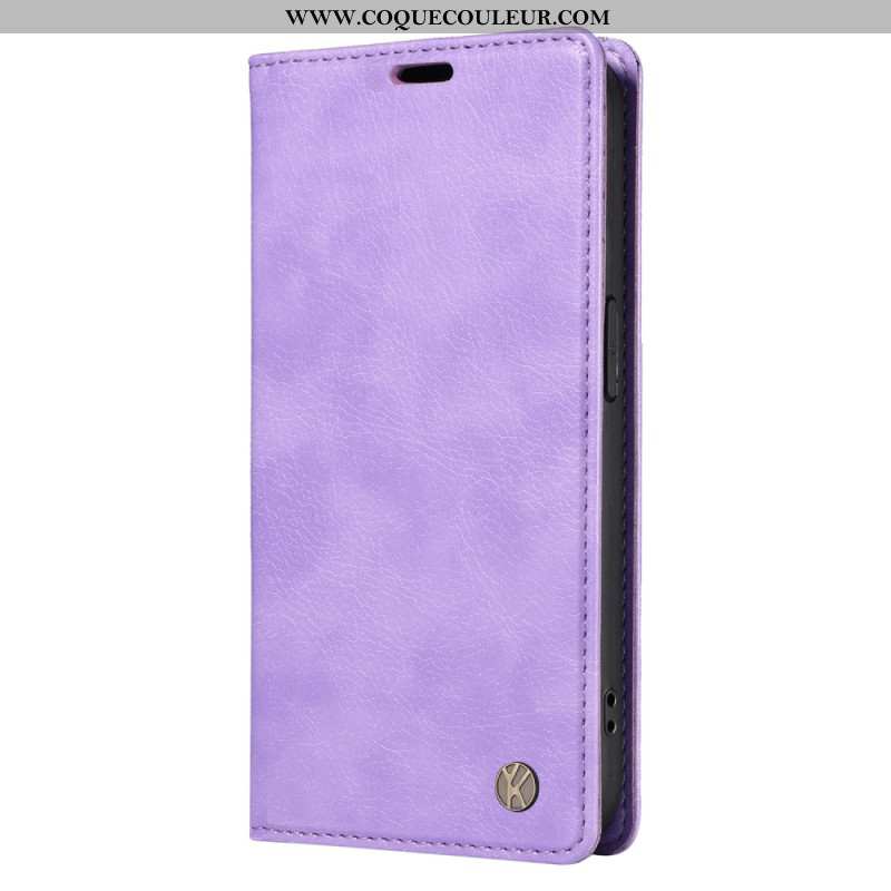 Flip Cover Xiaomi 15 Pro Effet Cuir YIKATU
