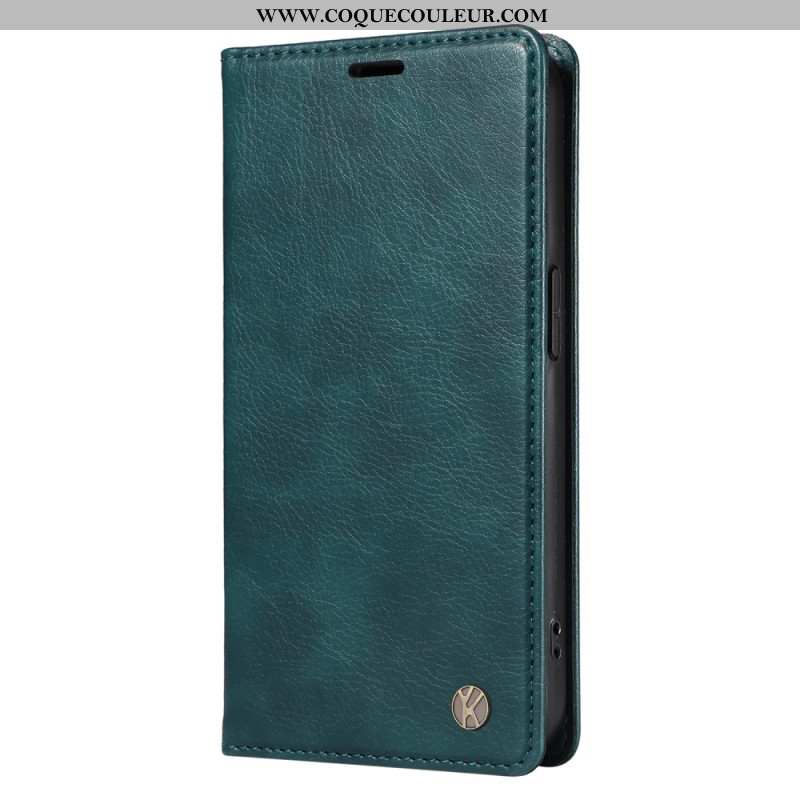 Flip Cover Xiaomi 15 Pro Effet Cuir YIKATU