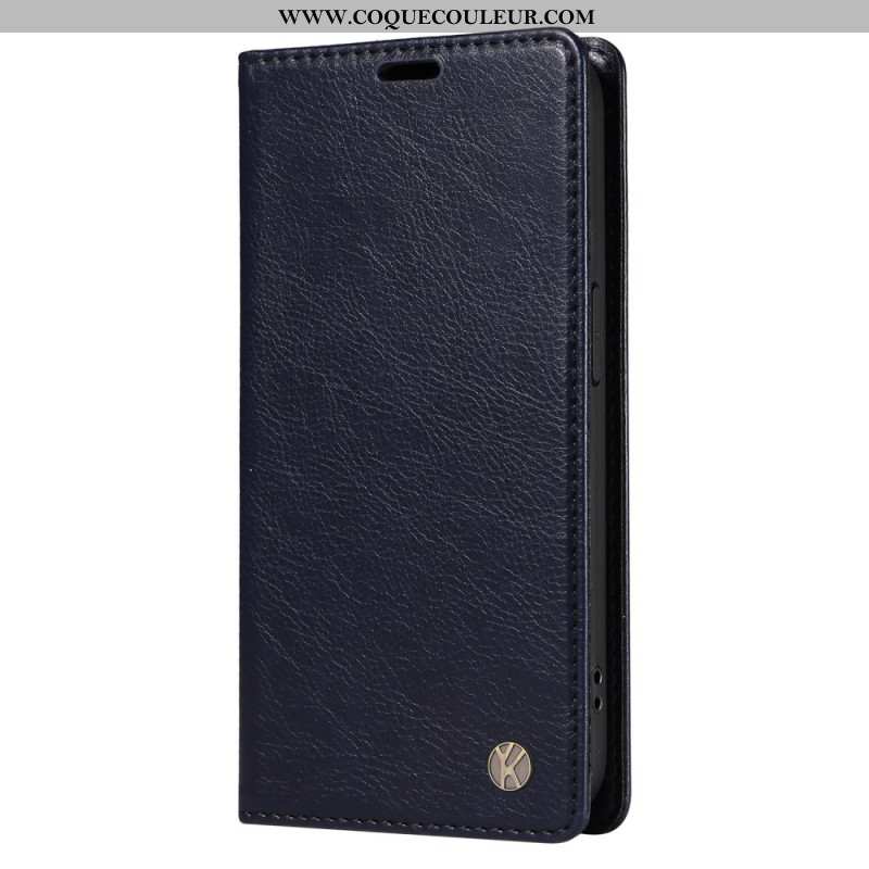 Flip Cover Xiaomi 15 Pro Effet Cuir YIKATU