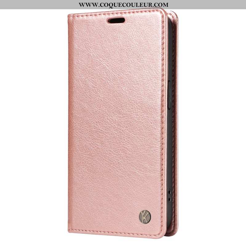 Flip Cover Xiaomi 15 Pro Effet Cuir YIKATU