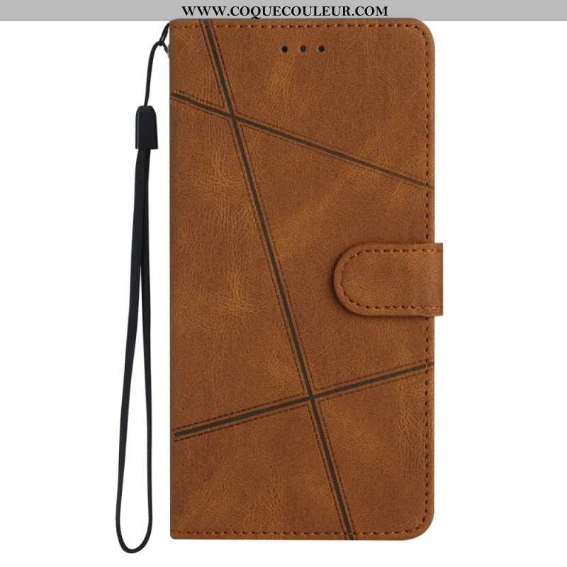 Housse Xiaomi 15 Pro Lignes et Tirés à Lanière