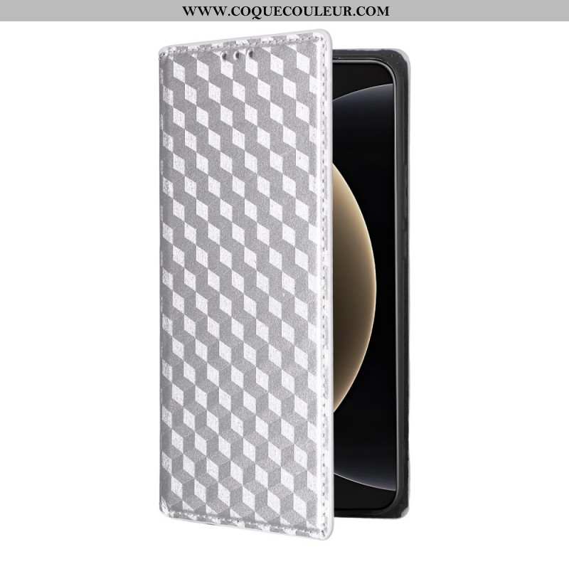 Flip Cover Xiaomi 15 Ultra Losanges 3D