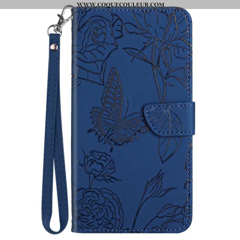 Housse Xiaomi 15 Ultra Empreinte Papillons à Lanière