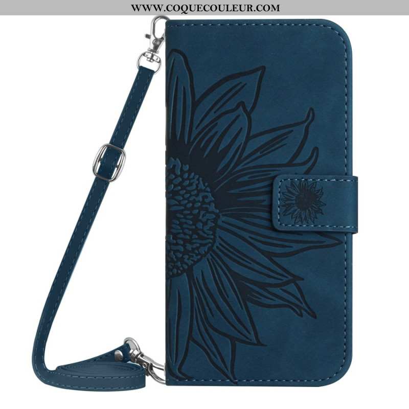 Housse Xiaomi 15 Ultra Empreinte Tournesol à Bandoulière