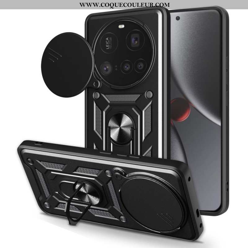 Coque Xiaomi 15 Ultra Couvercle Coulissant pour Caméra et Support