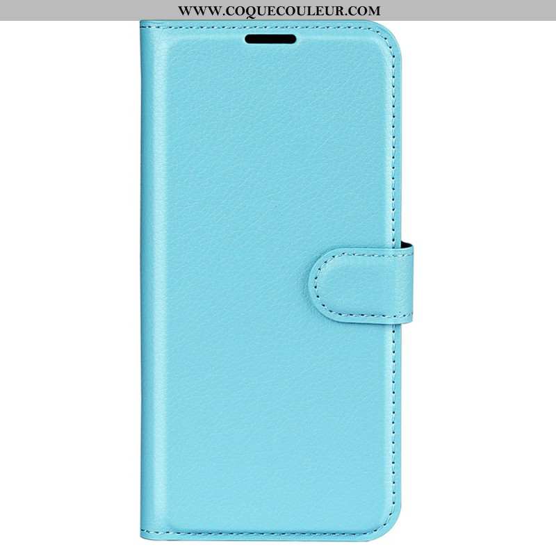 Housse Xiaomi 15 Simili Cuir Litchi Classique