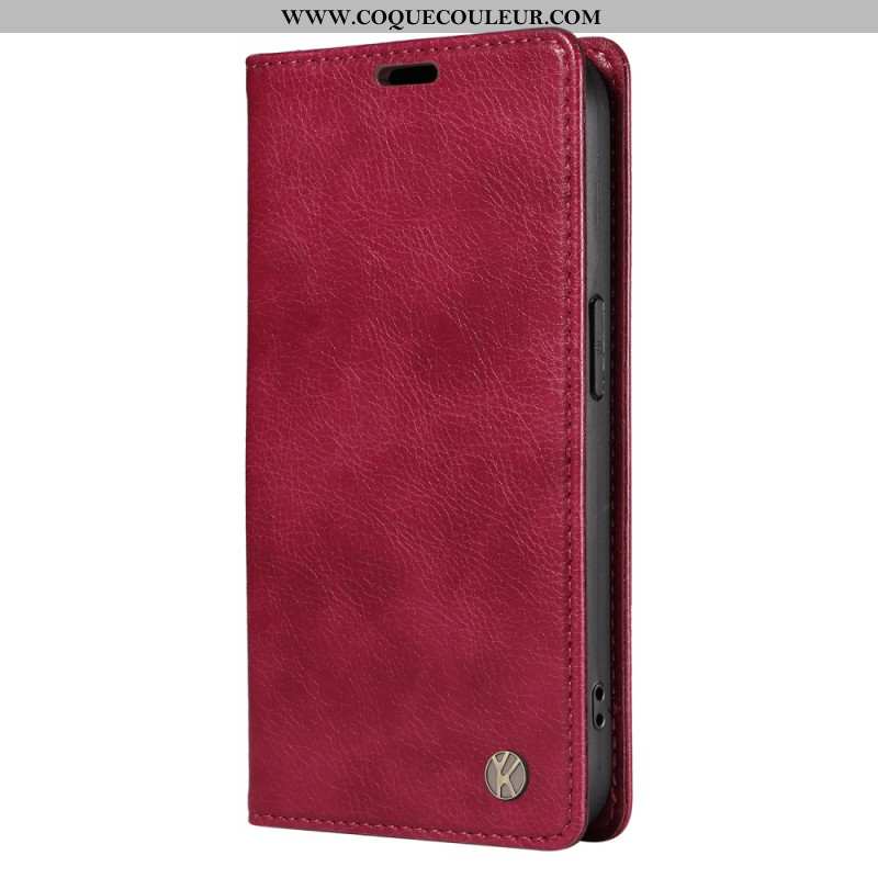 Flip Cover Xiaomi 15 Style Vintage YIKATU