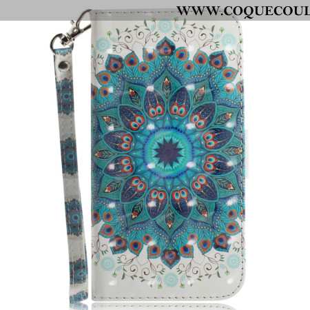 Housse Xiaomi 15 Mandala Vert à Lanière