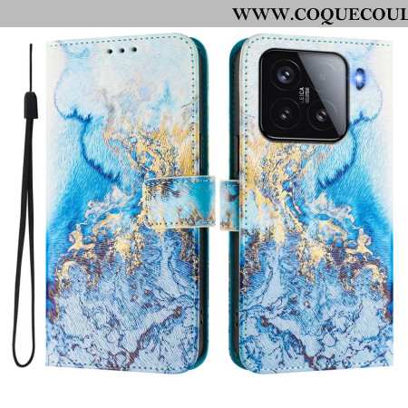 Housse Xiaomi 15 Motif Marbre Océan