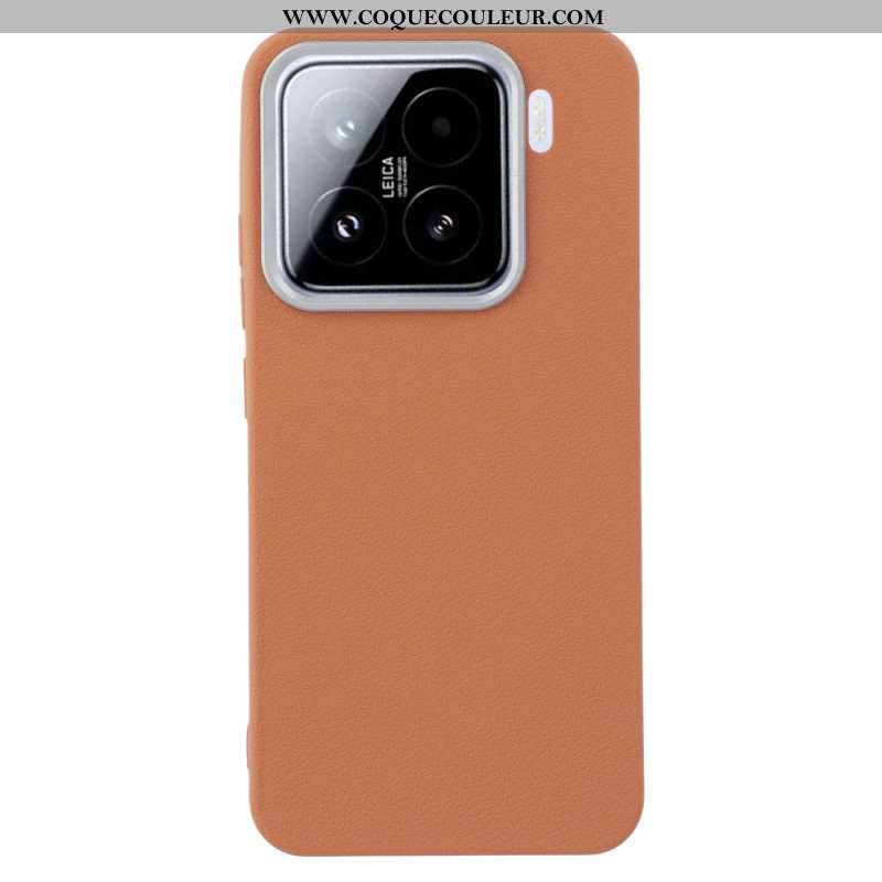 Coque Xiaomi 15 Texture Cuir