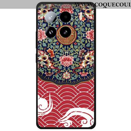 Coque Xiaomi 15 Bouquet Floral et Dragon