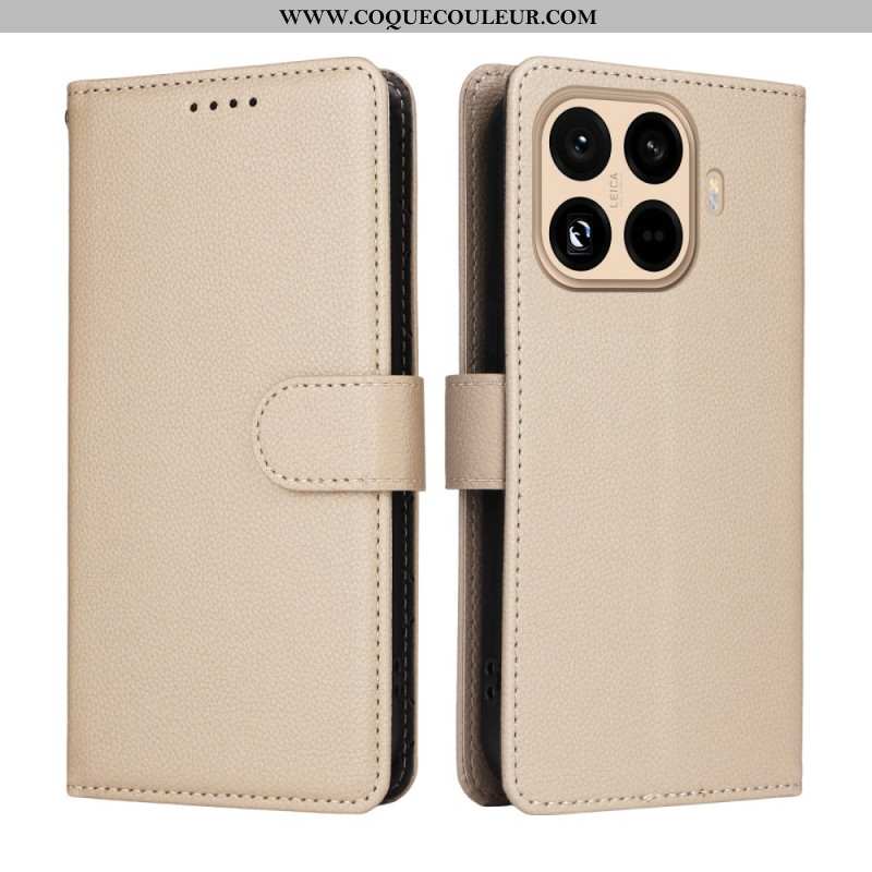 Housse Xiaomi 15T Pro Portefeuille RFID Effet Cuir