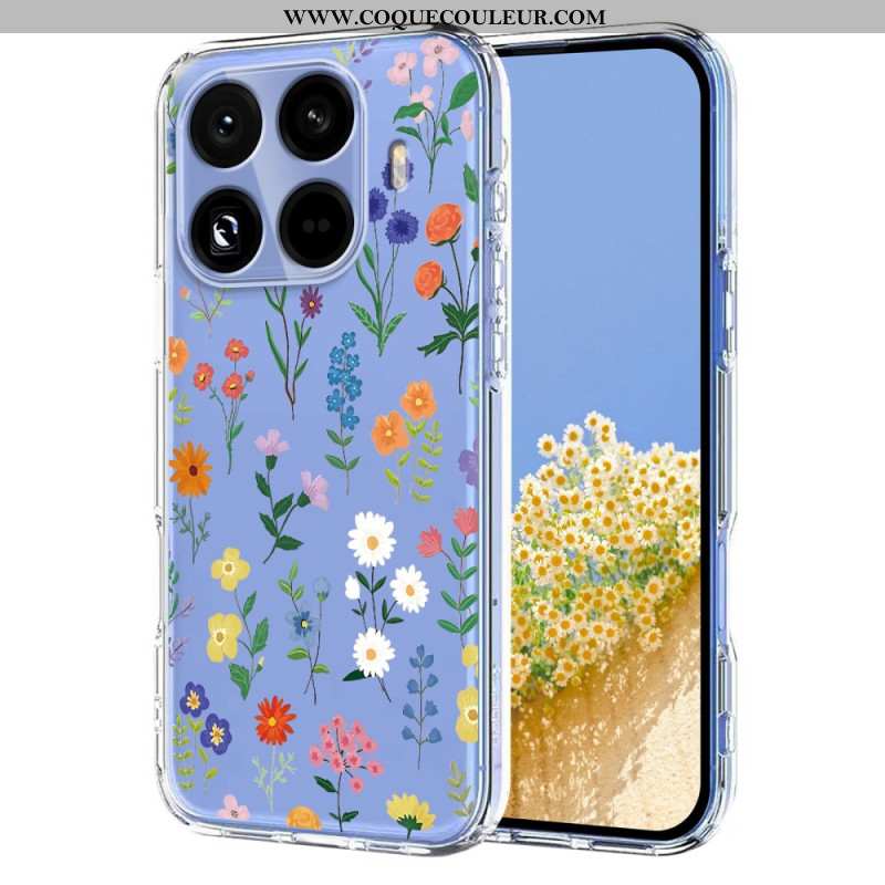 Coque Xiaomi 15T Pro Transparente Florale