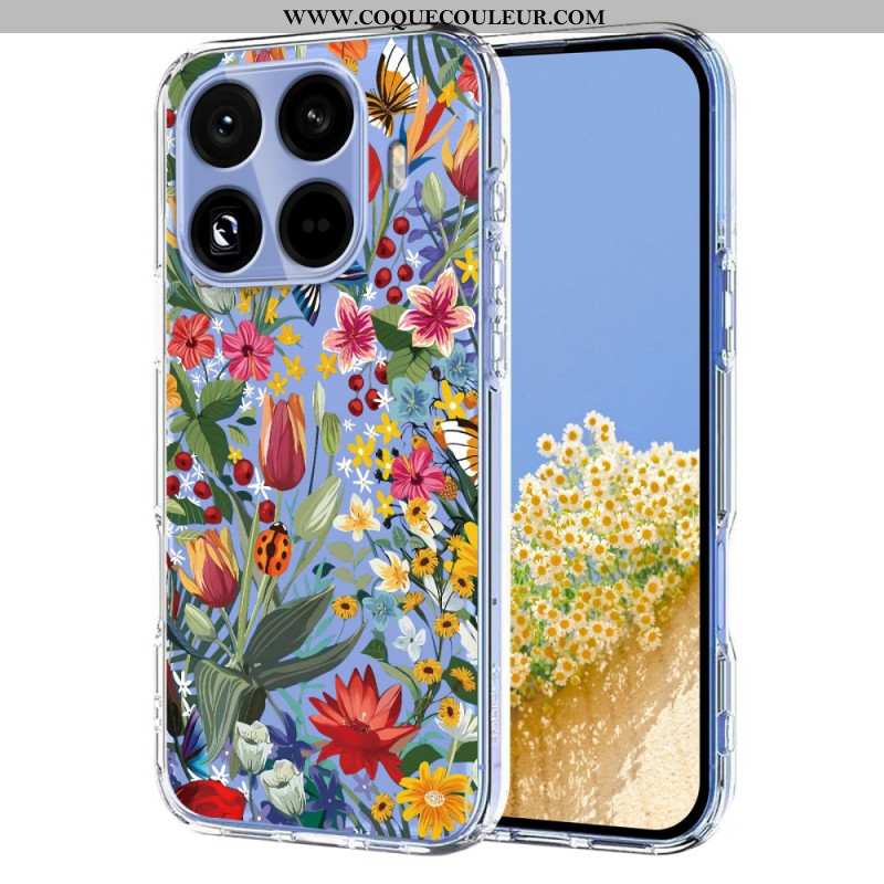 Coque Xiaomi 15T Pro Transparente Florale