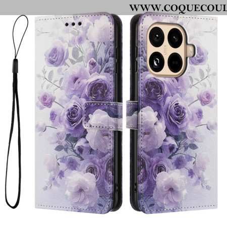 Housse Xiaomi 15T Pro Roses Violettes