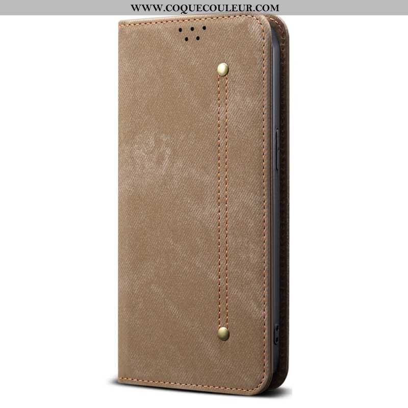 Flip Cover Xiaomi 15T Pro Tissu Jeans