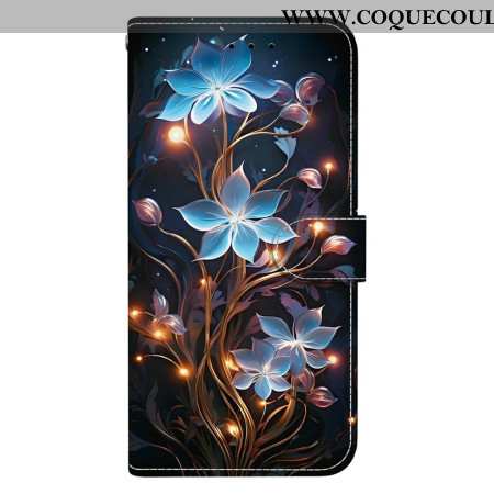 Housse Xiaomi 15T Motif Floral Bleu