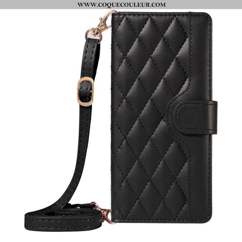 Housse Xiaomi 15T Matelassée avec Lanière et Bandoulière