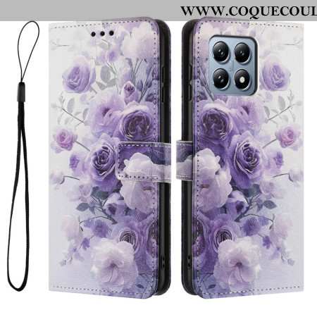 Housse Xiaomi 15T Roses Violettes