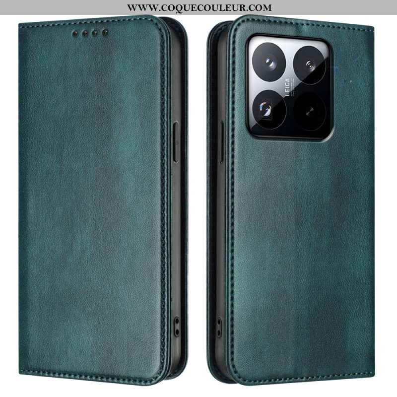 Housse Xiaomi 15T Portefeuille Vintage