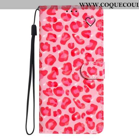 Housse Xiaomi 15T Motif Léopard Rose