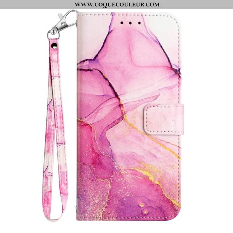 Housse Xiaomi 15T Marbre à Lanière