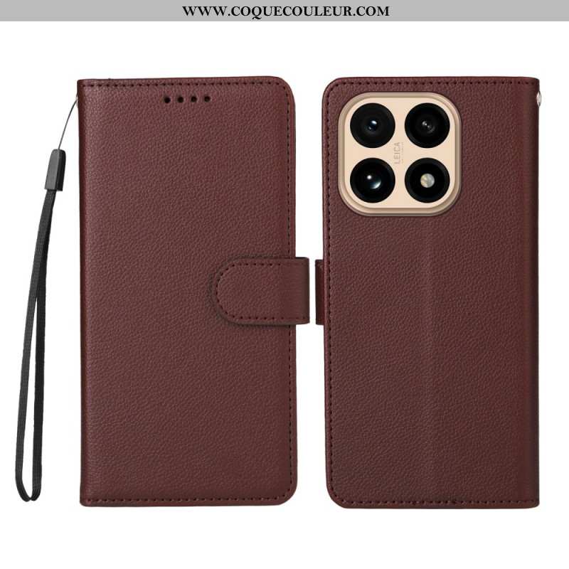 Housse Xiaomi 15T Simili Cuir Texturé