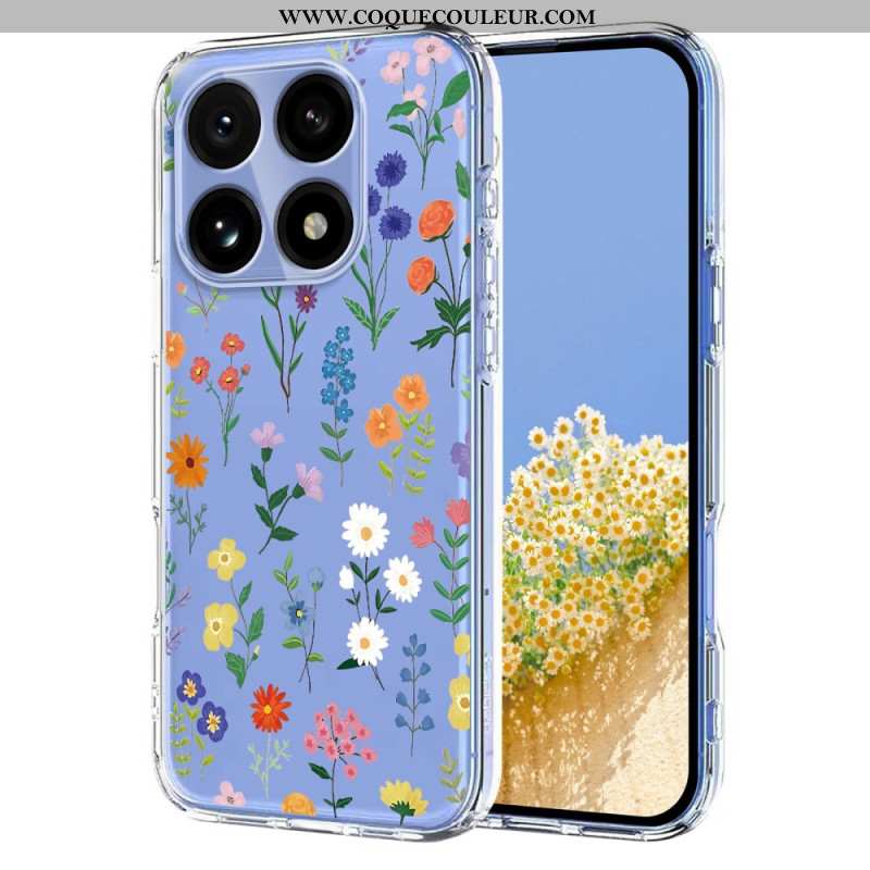 Coque Xiaomi 15T Transparente Florale