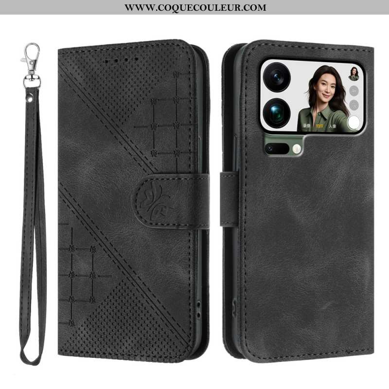 Housse Xiaomi 17 Pro Max Papillon et Design Géométrique