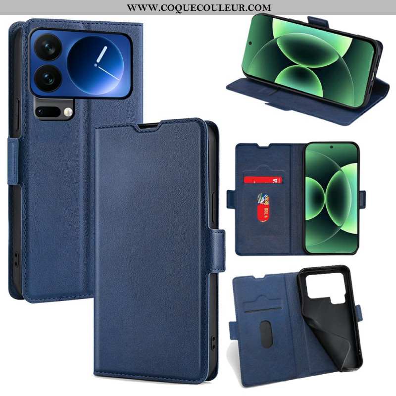 Housse Xiaomi 17 Pro Max Simili cuir Double Fermoir