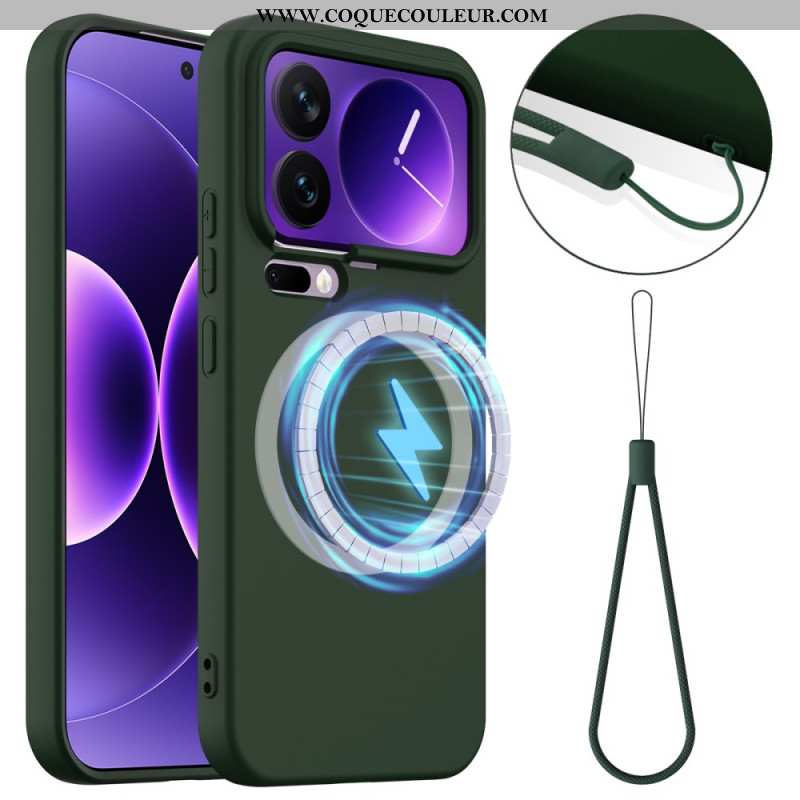 Coque Xiaomi 17 Pro Max Magnétique Silicone et Lanière