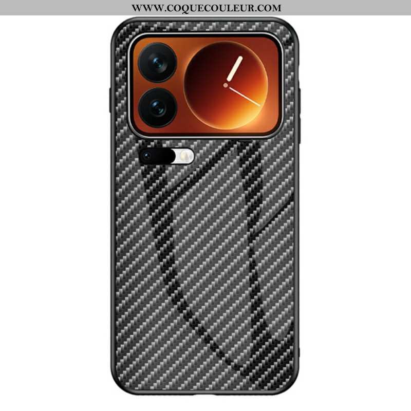 Coque Xiaomi 17 Pro Max Verre Trempé Fibre Carbone