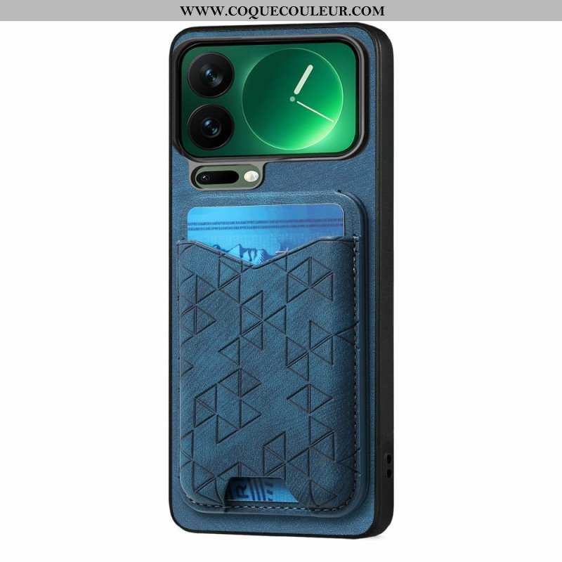 Coque Xiaomi 17 Pro Max Porte-Cartes et Support Ajustable