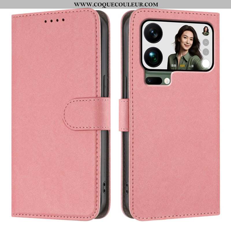 Housse Xiaomi 17 Pro Max Simili Cuir Uni